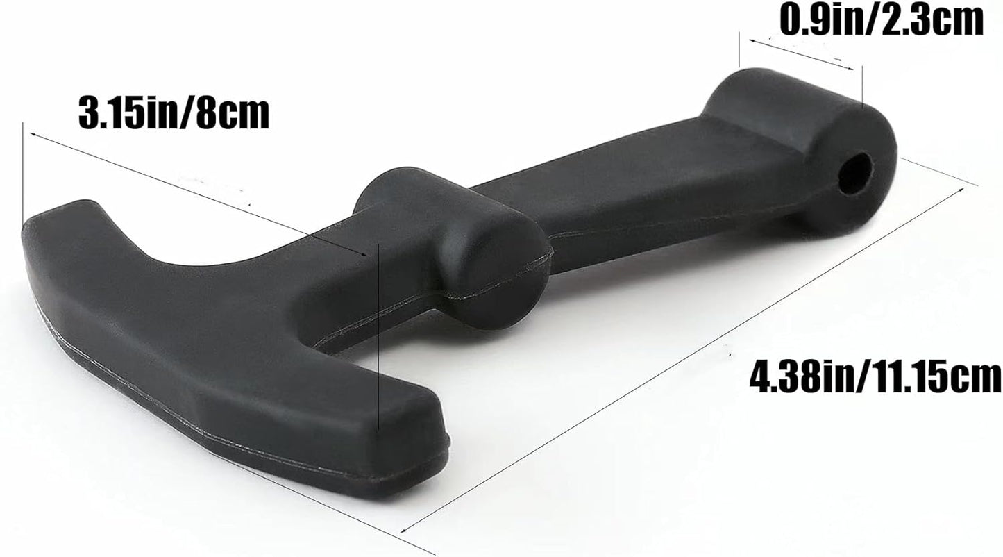 Replacement Lid Latches Compatible with Yeti Tundra & Roadie Cooler and Other Related CoolersDurable Rubber T-Latch Design, 2 Pack,Black