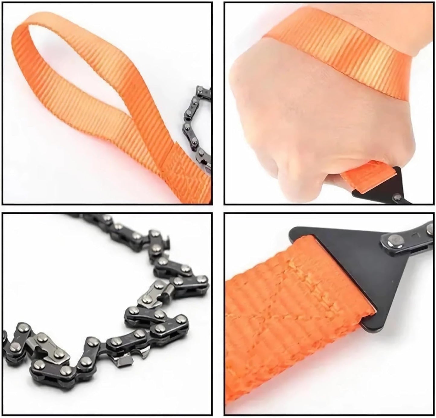 1pc Portable Pocket Chainsaw,High-Performance Steel Rope Chain for Rapid Cutting, Durable Hand Operated Survival Tool, Perfect Outdoor Adventures, Camping, Hiking, Emergency Kits