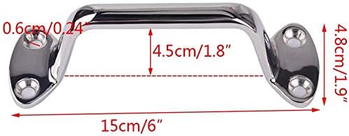 Marine Large Cleat Door Grab Handle Handrail Pull Replacement 316 Stainless Steel 150mm for Boat Yacth