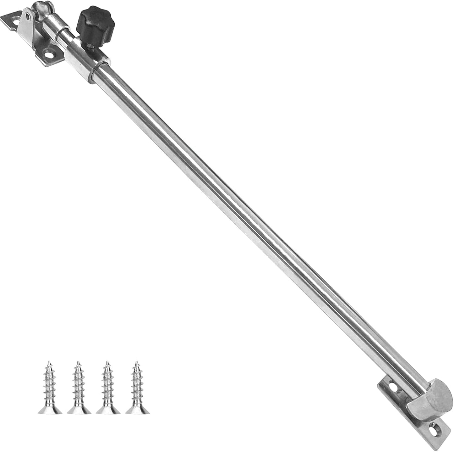 Stainless Steel Hatch Adjuster Boat Lid Support Range 10"-20" Mirror Polished for RV Yachts(Large)