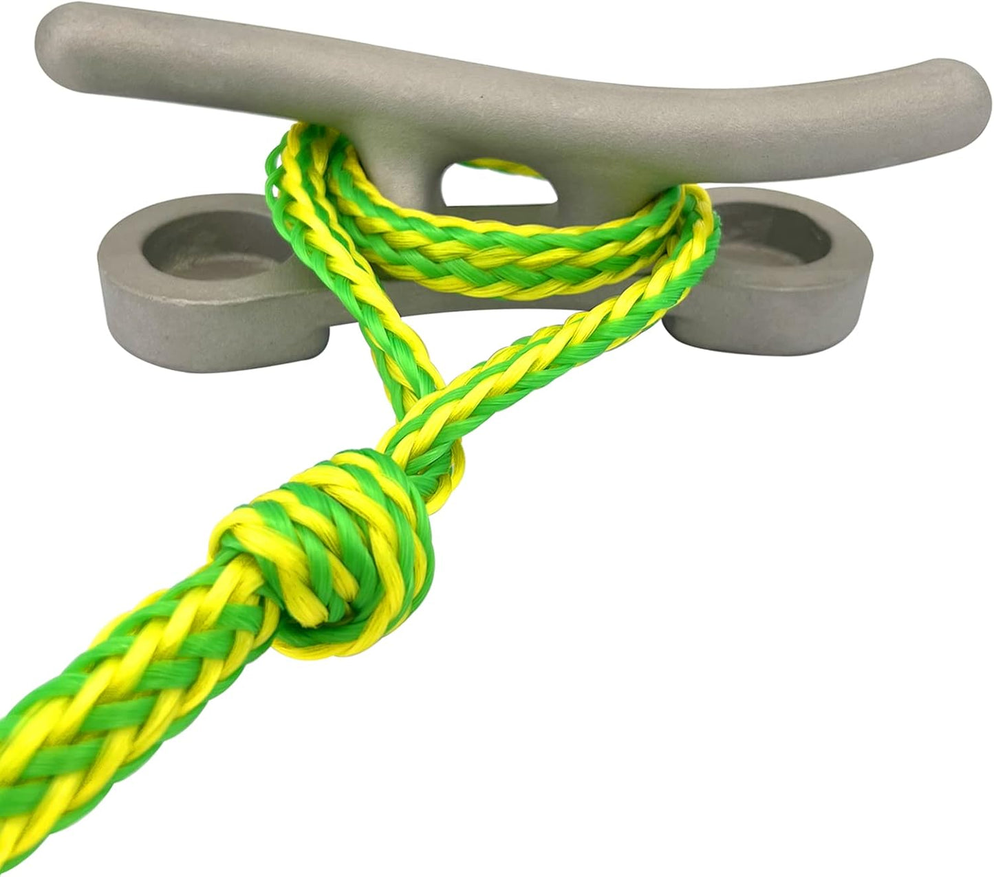 Kayak Tow Rope with Clip Dock Lines Heavy Duty Braided Line Ideal for Jet ski,watercraft Boat, Kayaking, Marine Sets of Two Ropes 1/2 Inch Diameter x 7ft Lengths Green