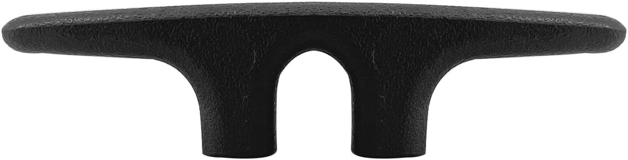 MARINRE 4 PCS Marine Black Nylon Cleat Open Base 4-1/2 in Heavy-Duty Boat Deck and Anchor Line w/Finish