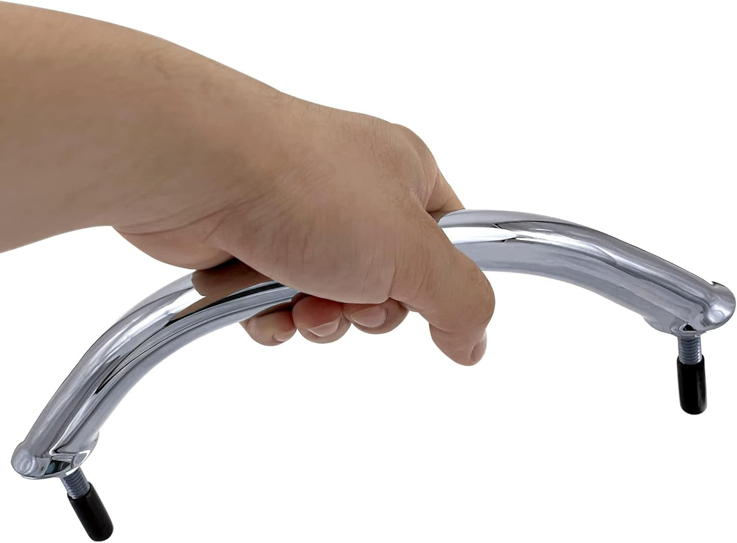 2PCS Boat 316 Stainless Steel 8-3/4'' Polished Grab Handle Oval Tube Bar Handrail for Marine Yacht RV