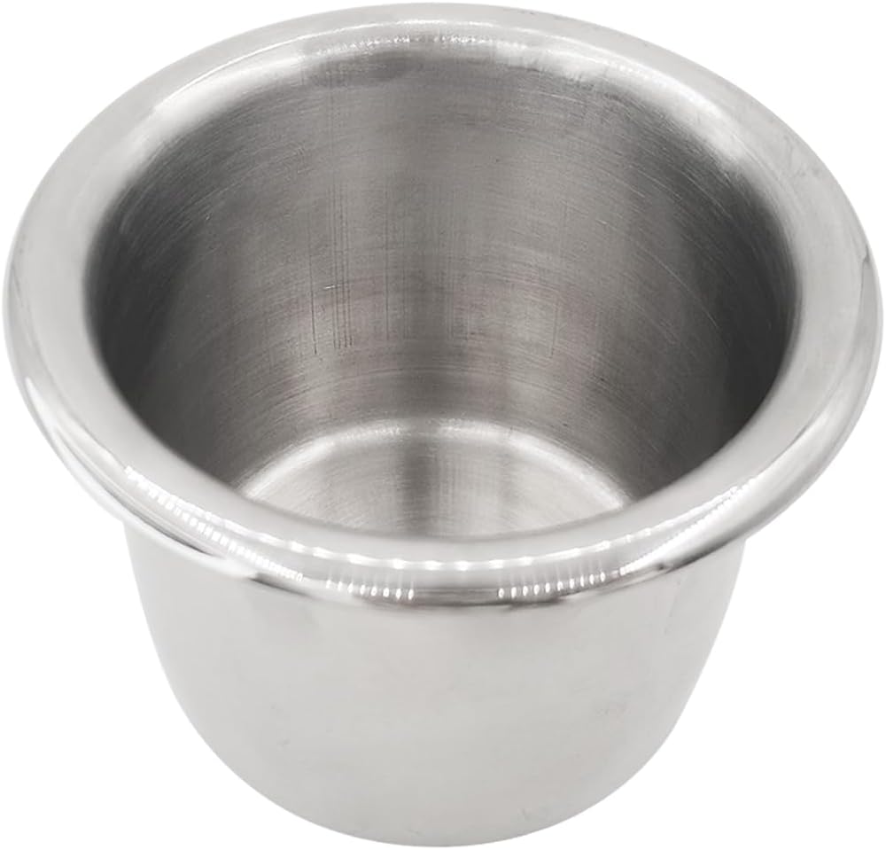 4Pcs Stainless Steel Cup Holder,Drop-in Anti-Spill Heavy Duty Poker Table Holder Inserts Fits Standard Soda Can for Desk, Boats, RV Cars & Trucks