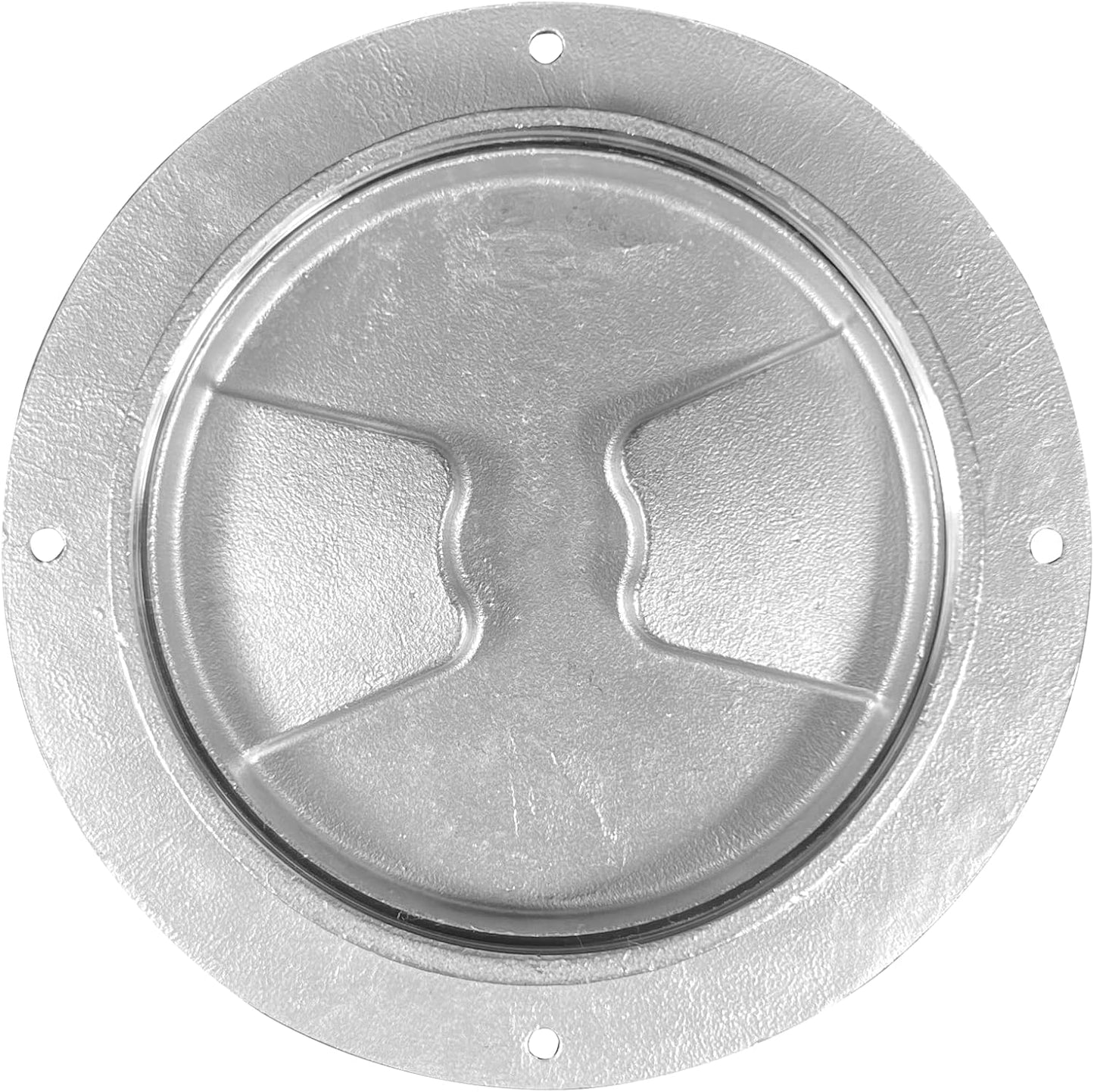 4 inch Hatch 316 Stainless Steel Round Non Slip Inspection Deck Plate with Detachable Cover for Marine Boat Yacht