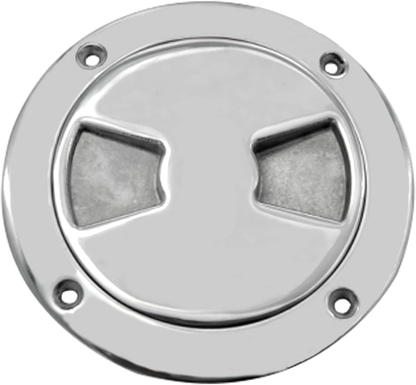 5 inch Hatch 316 Stainless Steel Round Non Slip Inspection Deck Plate with Detachable Cover for Marine Boat Yacht