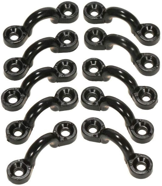 10pcs Nylon Pad Eye Straps Bimini Top Strap,Deck Loops, Kayak Anchor Boat Mount, Fitting Canoe Deck Sailing Rigging seakayak Tie