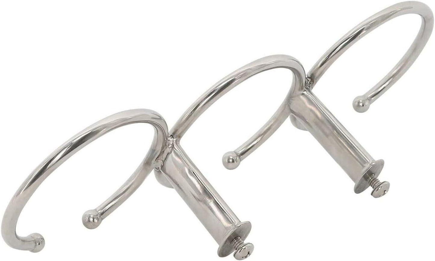 Boat Triple Ring Cup Drink Holder, Stainless Steel 316 Holder Polished for Yacht Truck Car Apartment RV- Open Design (1pcs)