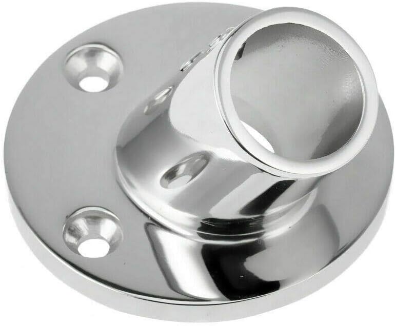 7/8'' 60 Degree Stainless Steel Boat Round Base Handrail Fittings