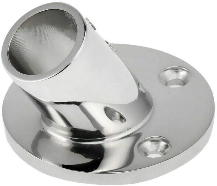 7/8'' 60 Degree Stainless Steel Boat Round Base Handrail Fittings