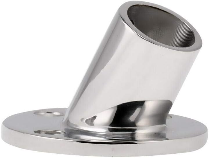 7/8'' 60 Degree Stainless Steel Boat Round Base Handrail Fittings