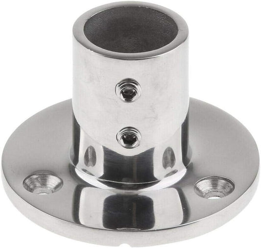 7/8''(22mm) 90 Degree Heavy Dudy 316 Stainless Steel Marine Tube Boat Hand Rail Round Base Bimini Top Fitting Hardware