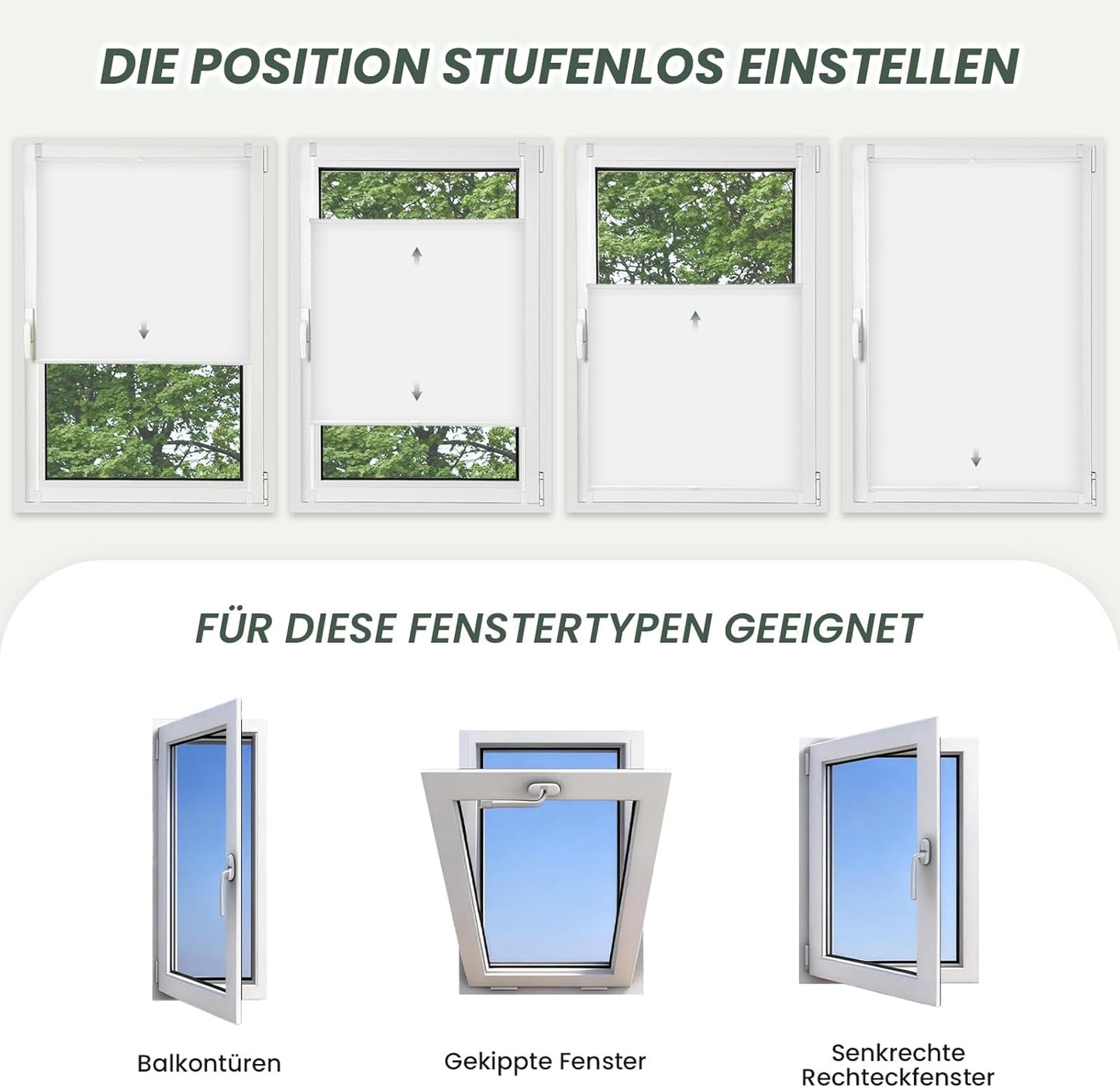 Petluno Pleated Blind Klemmfix No Drilling 35x100cm (WxH) White Venetian Blind Privacy Protection Sun Protection Easyfix Pleated Roller Blind Blackout and Light Filtering Modern Pleated Blind for Windows & Doors B25 x H80 cm