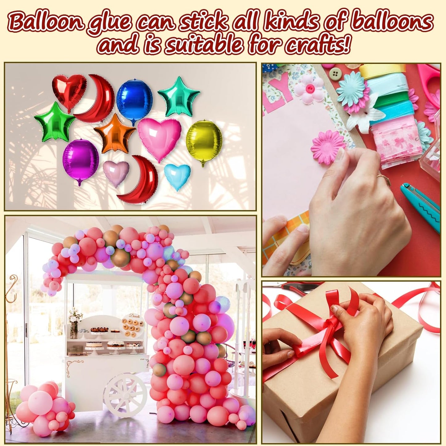 600 PCS Balloon Glue Dots, Removable Sticky Spots, Extra Strong Dots Double Sided for Birthday Party Wedding Christmas Decorations and DIY Scrapbooking Craft. (600 PCS)