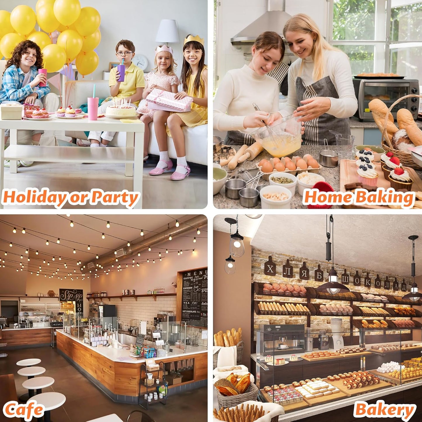 50 Pcs Bread Bags for Homemade Bread, Sourdough Paper With Window, 50% Thicker 13.7x8.2x3.7in A Large Bakery Used Storage Cookies & Snacks, 60 Cute Sealing Stickers Ties