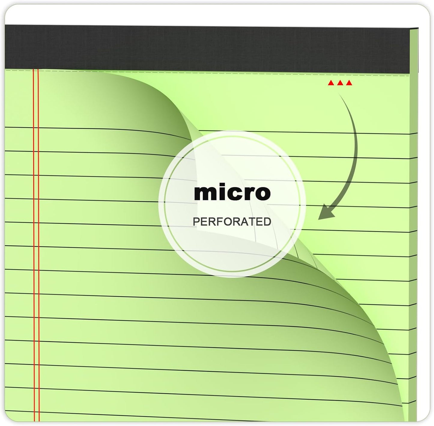 5pcs Small Note Pads 5x8 Notebook College Ruled Legal Color Notepads 5 Pack Study Back Writing x 8 Perforated Narrow of Paper for School & Office Supplies 30 Sheets/Pack Multicolor