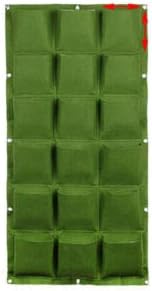 Green Garden Verticale plant pot, multi-pocket wall holder, felt, herb pot for indoor and outdoor use, 18 pockets, 50 x 100 cm Taschen