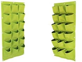 Green Garden Verticale plant pot, multi-pocket wall holder, felt, herb pot for indoor and outdoor use, 18 pockets, 50 x 100 cm Taschen