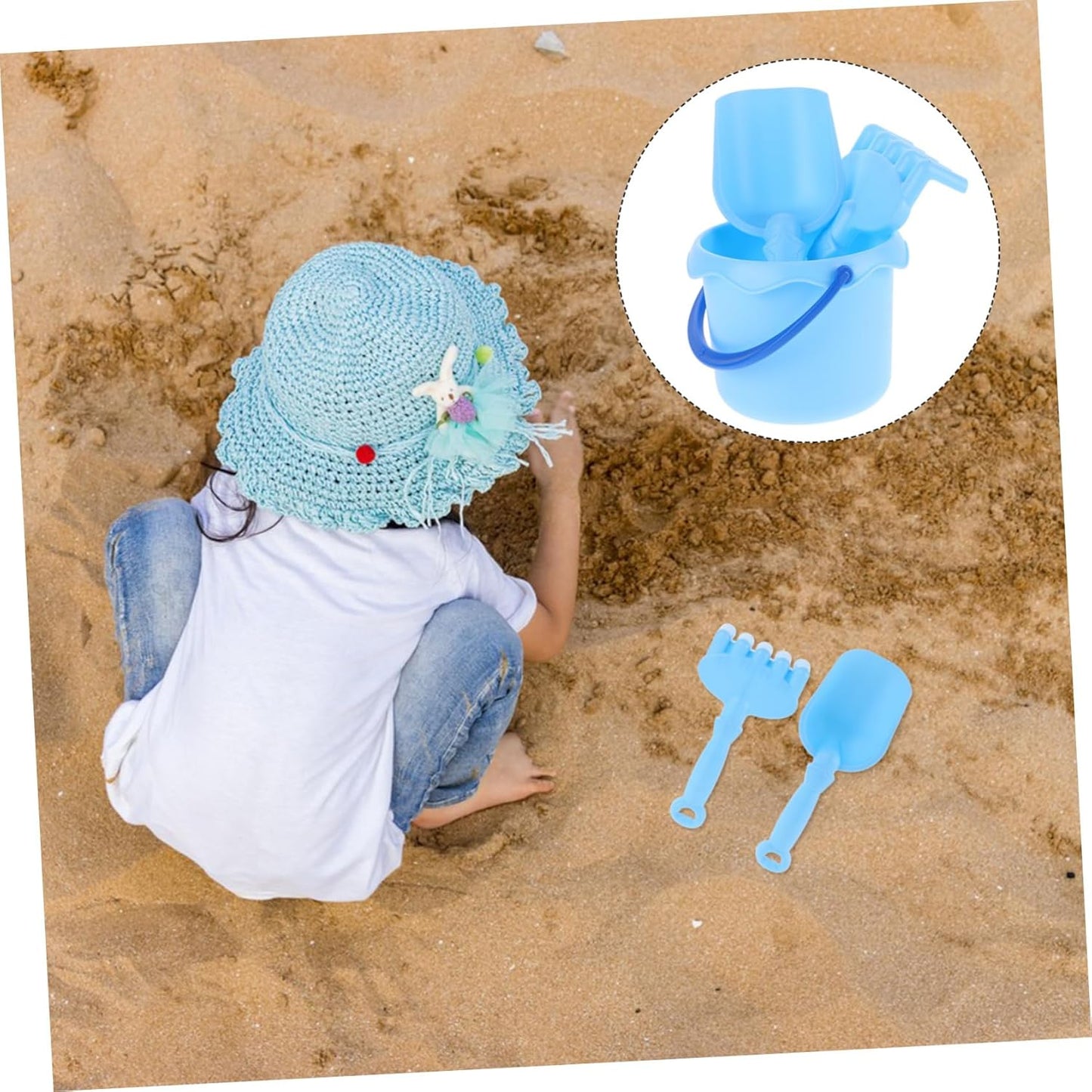 1 Set Kinder Tuingereedschappen Wateremmer Schep Riek voor Buitenplanten Tuinset Jongen Meisje Om de Te