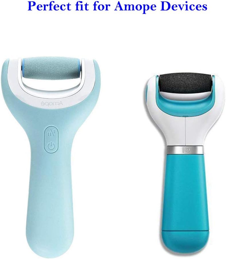 5 Extra Coarse & 5 Regular Coarse Refill Rollers, Professional Replacement Roller Heads Compatible With Amope Pedi Perfect Electronic Foot File