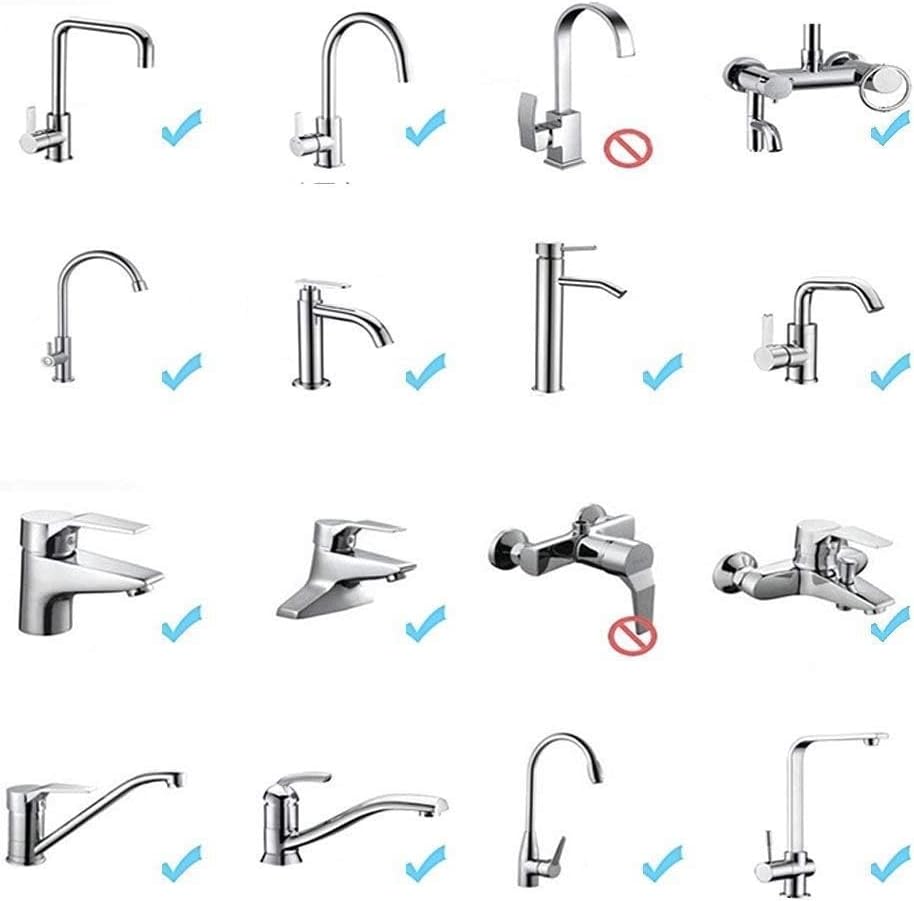 2PCS 360 Degree Swivel Faucet Aerator Deluxe Water Saving Faucet Sprayer Water Saving Bubbler Pressurized Faucet Filter Kitchen Accessories (360 Degree, Count, 2)