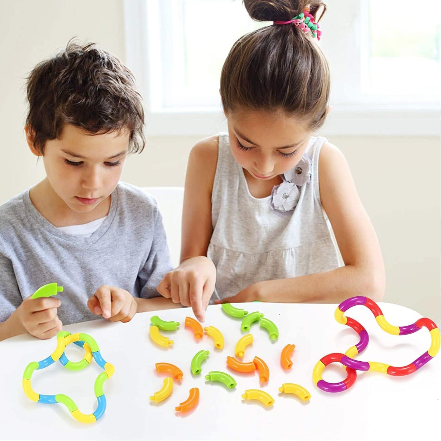 6 Pcs Tangles Fidget Toys Tangles Fidget Tangles Relax Therapy Stress Relief Feeling Winding Toy (A)