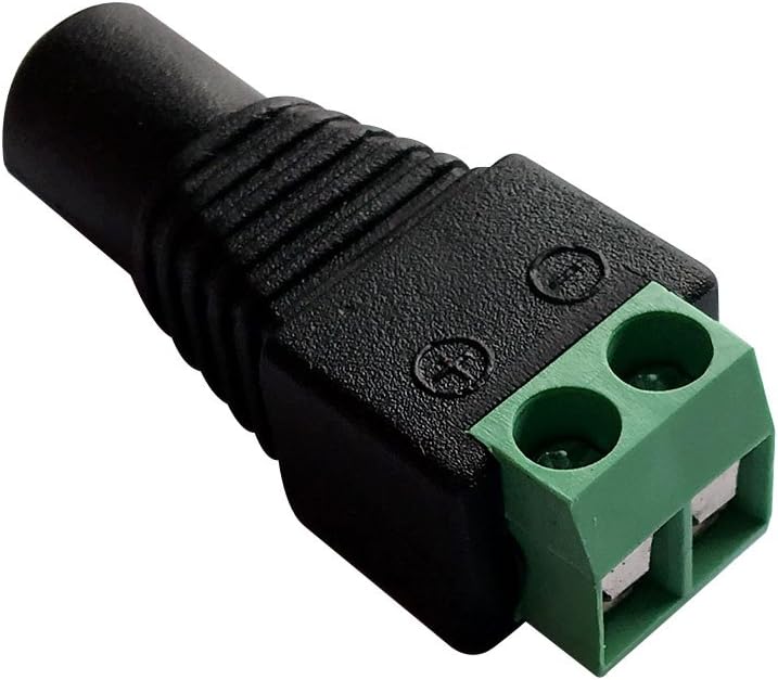 10 Male and 10 Female 12v DC Power Jack Adapter Connector for Led Strip CCTV Camera