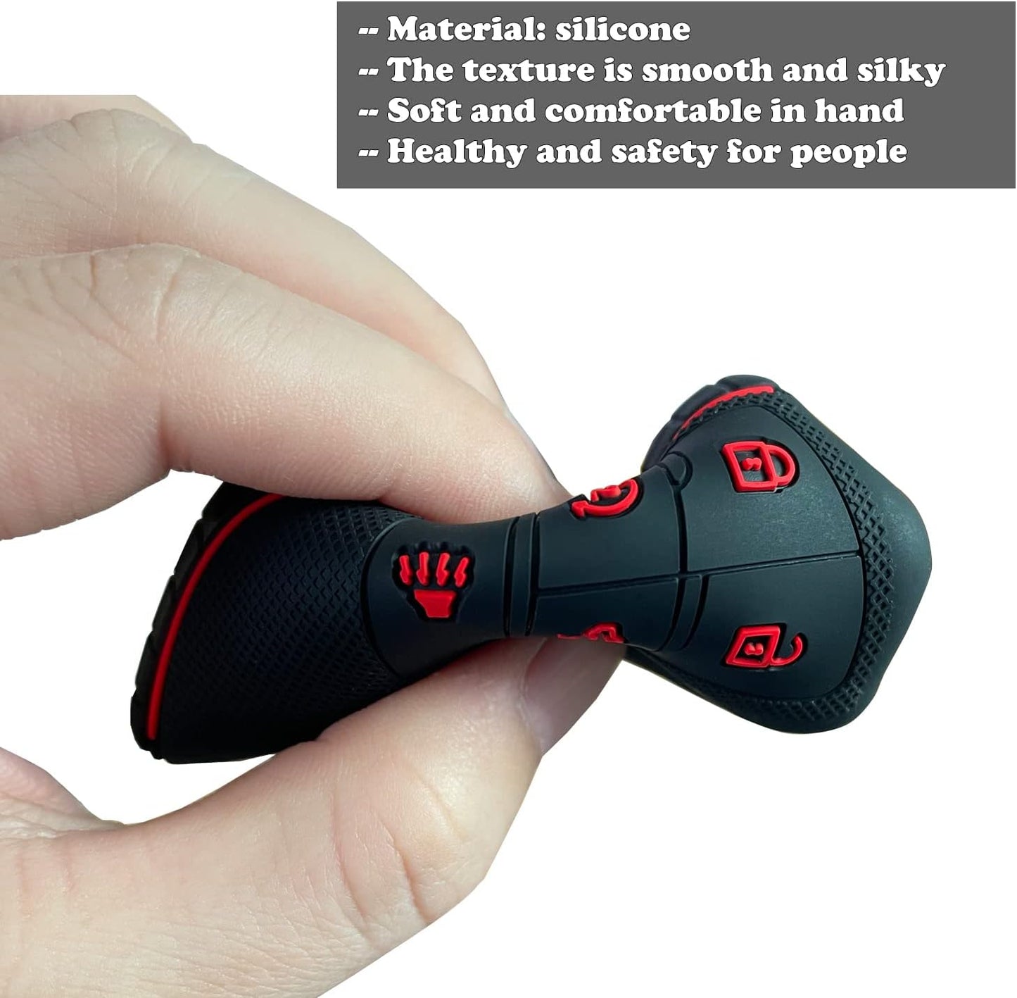 Key Fob Cover For 2022 2023 2024 Chevy Silverado 1500 GMC Sierra 1500, 2024 Silverado Sierra 2500HD 3500HD