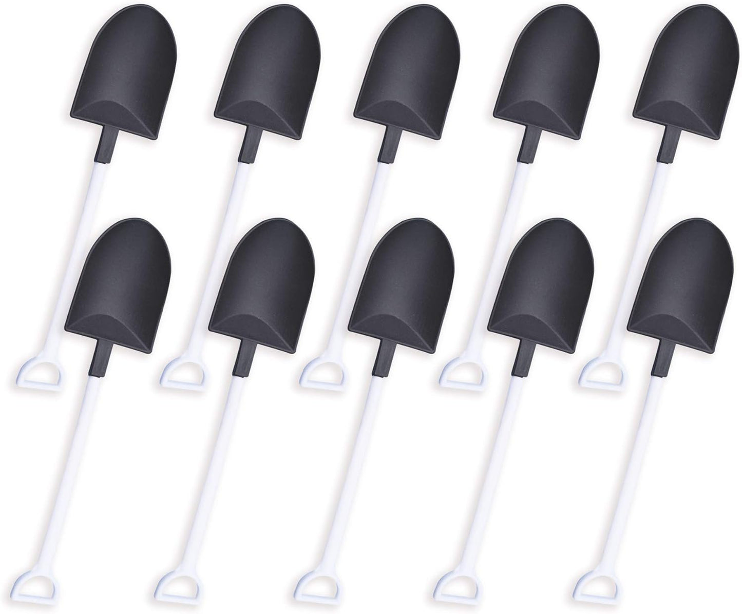 oxe Novelty Mini Shovel Shape Spoons Cute Disposable Plastic Dessert Spoons,Set of 50 (model 2)