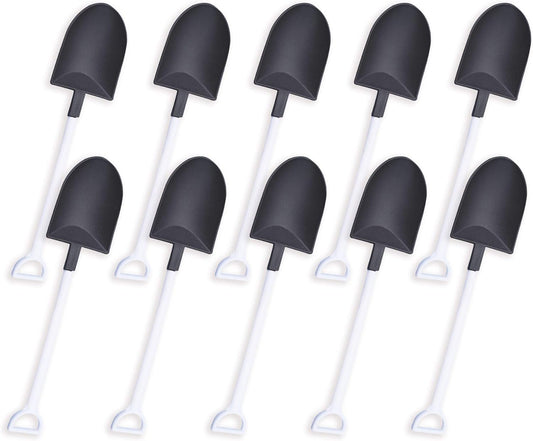 oxe Novelty Mini Shovel Shape Spoons Cute Disposable Plastic Dessert Spoons,Set of 50 (model 2)