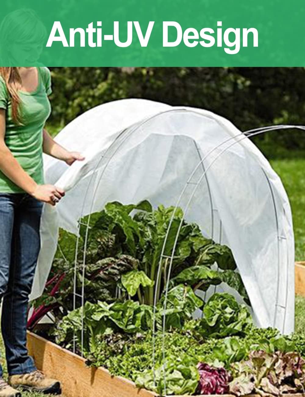 Garden Insect Mesh Netting 6.6ft x 16ft (2m x 5m),  1mm Ultra Fine Mosquito Netting Bug Netting Bird Netting Insect Barrier, 60 Mesh per Inch Plant Cover for Gardening Vegetables Fruits Tree
