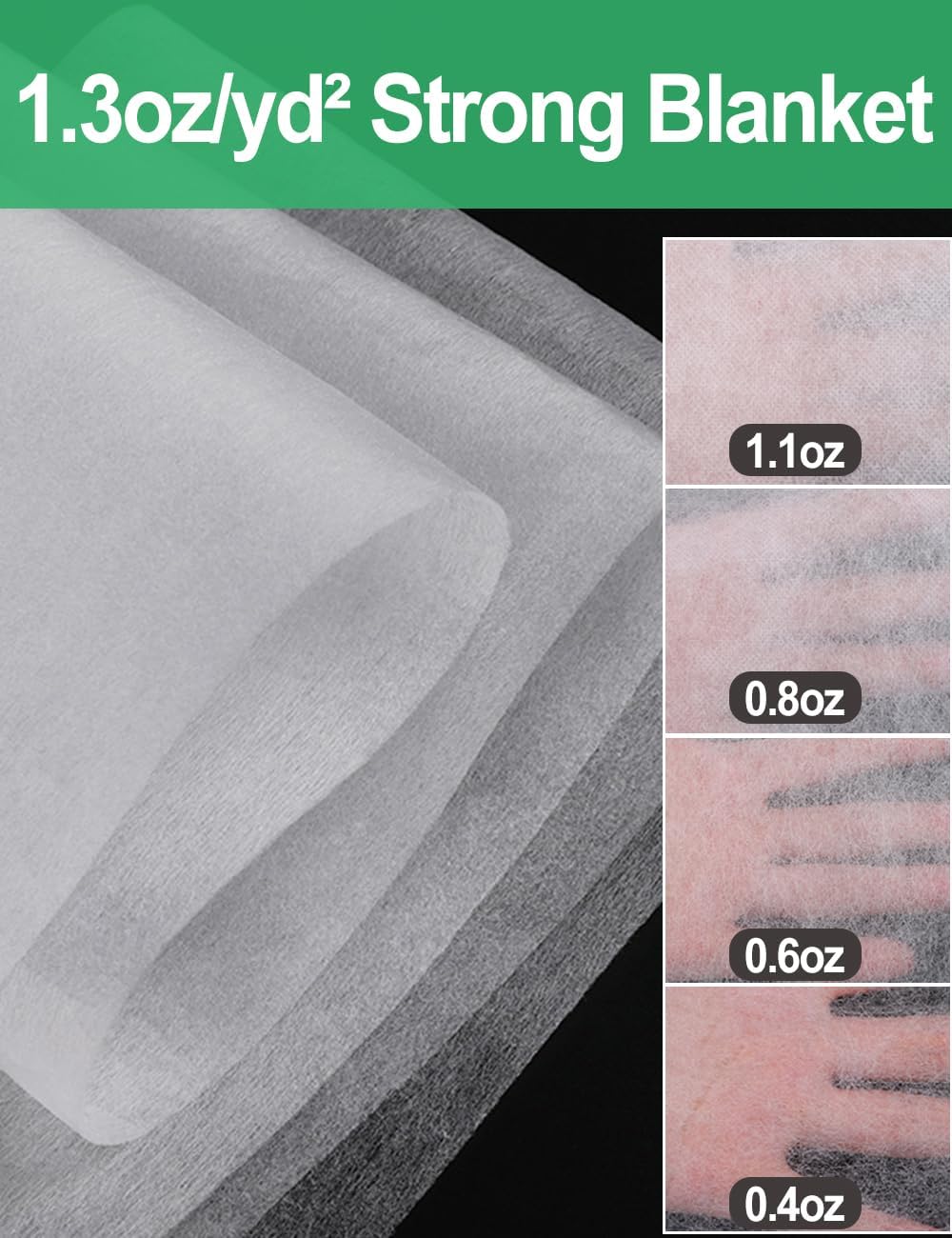 Garden Insect Mesh Netting 6.6ft x 16ft (2m x 5m),  1mm Ultra Fine Mosquito Netting Bug Netting Bird Netting Insect Barrier, 60 Mesh per Inch Plant Cover for Gardening Vegetables Fruits Tree