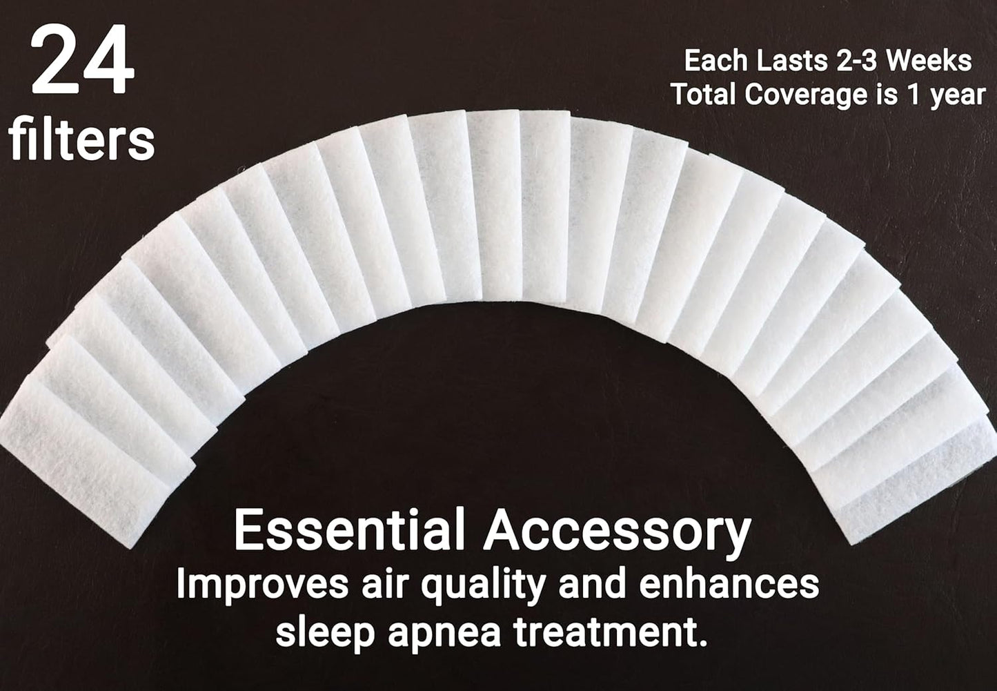24 CPAP Machine Filters, Compatible with ResMed AirSense 11. Enhance your CPAP experience with These premium CPAP supplies. A must-have CPAP accessories.
