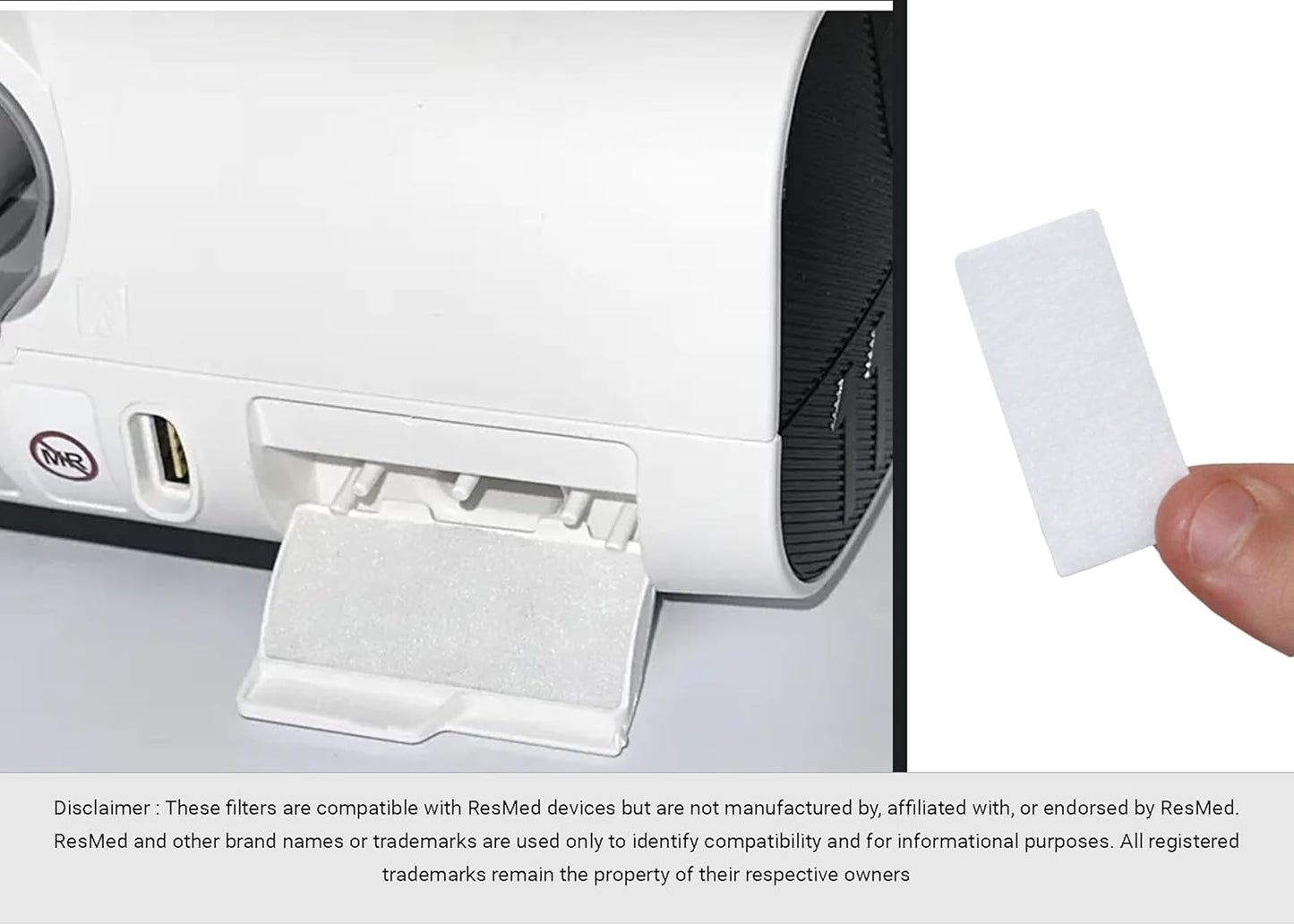 24 CPAP Machine Filters, Compatible with ResMed AirSense 11. Enhance your CPAP experience with These premium CPAP supplies. A must-have CPAP accessories.
