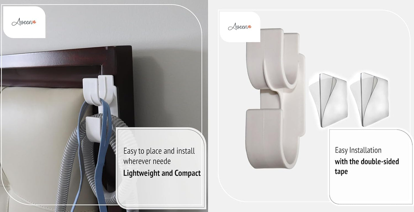 CPAP Hose Hanger, CPAP Mask Hook & CPAP Tubing Holder - CPAP Hose Organizer Avoids CPAP Hose Tangle and Allows You to Sleep Better
