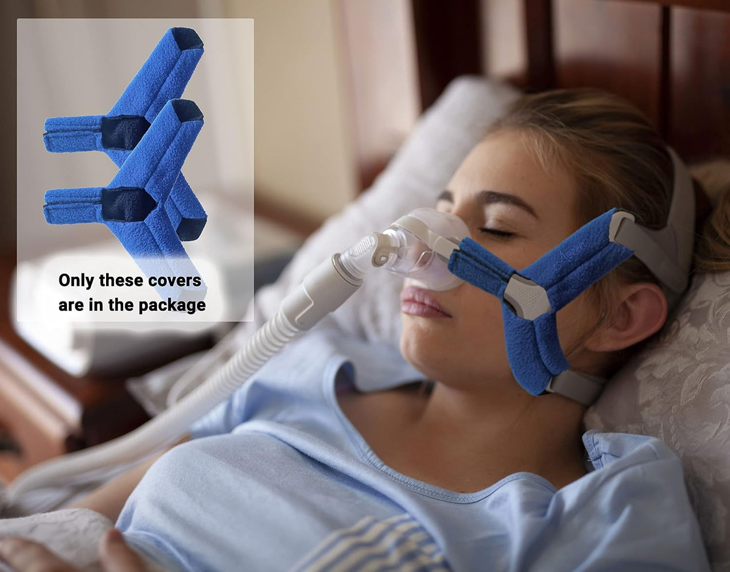 CPAP Headgear Strap Covers, Compatible with Resmed AirFit N20 and Respironics Wisp Nasal CPAP Mask