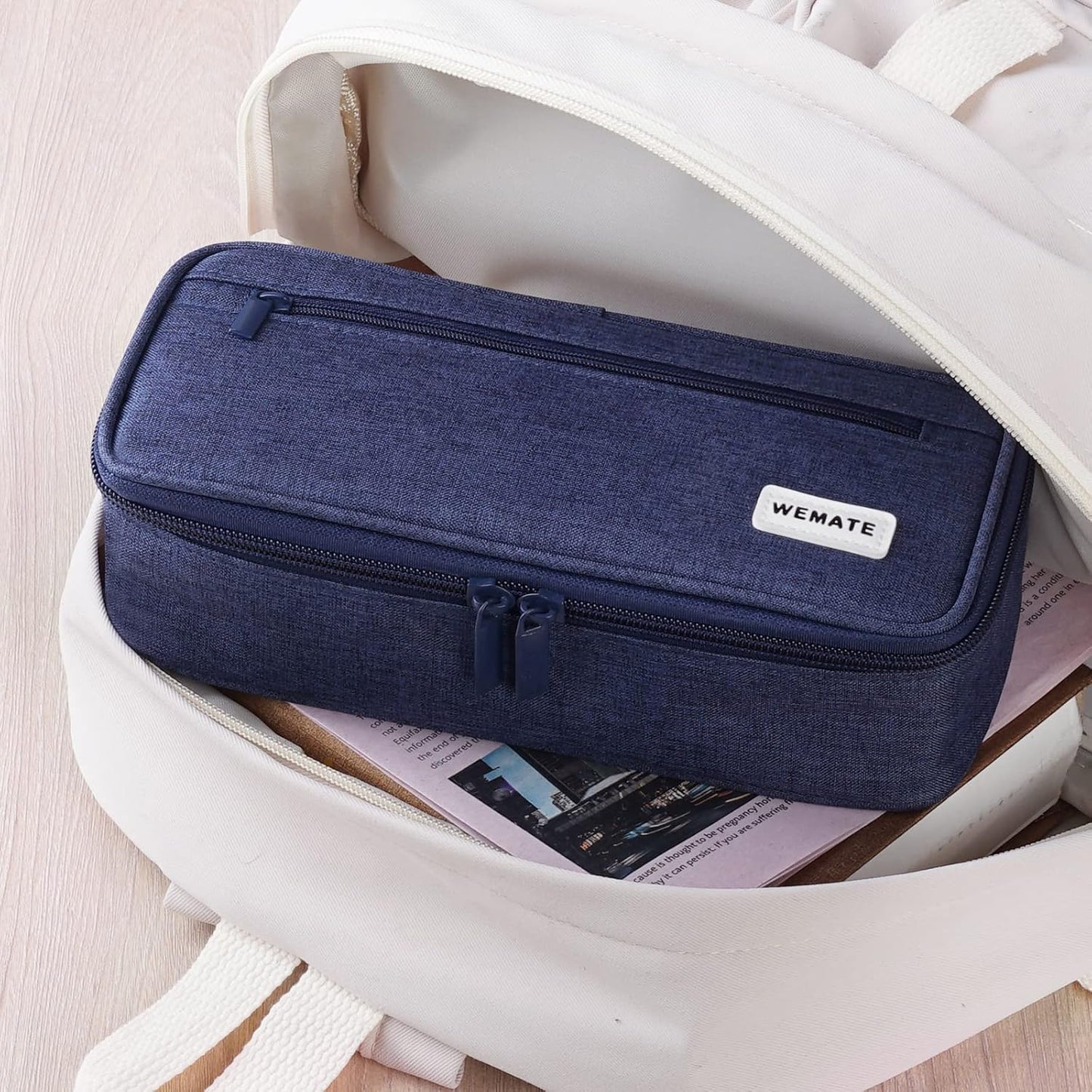 Large Pencil Case, Big Capacity Pencil Pouch Stationery Pen Bag, Storage High Capacity Bag Pouch Holder Box Organizer, Marker Pen Case for Women & Men
