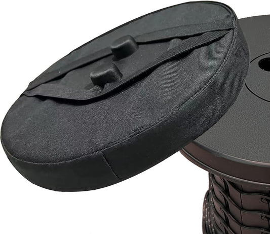 Thick Seat Cushion for Telescopic Stools, Collapsible Stool Chair Pads with Thickened Memory Foam, Fits All Round Retractable Folding Stools (Cushion Only)