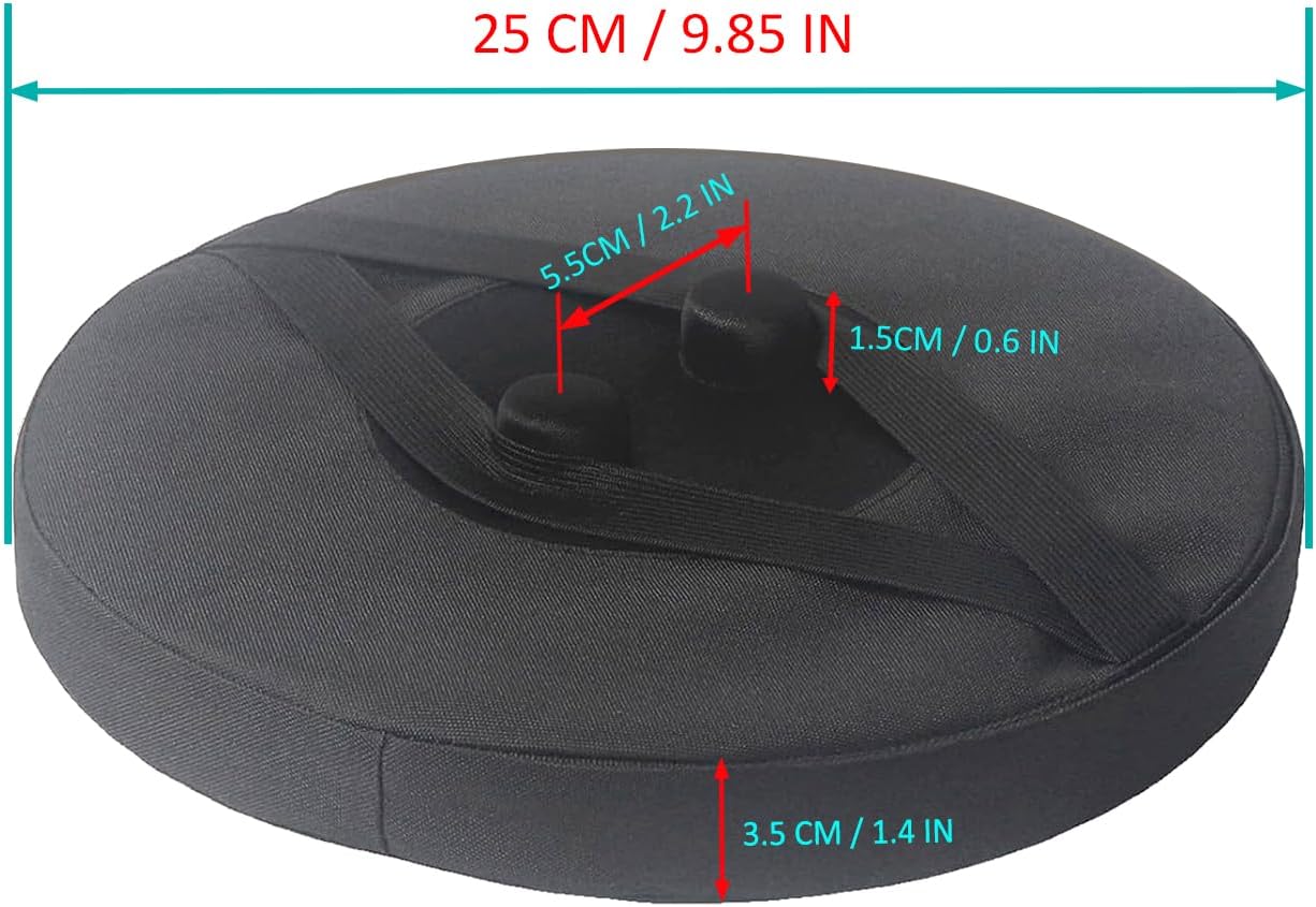 Thick Seat Cushion for Telescopic Stools, Collapsible Stool Chair Pads with Thickened Memory Foam, Fits All Round Retractable Folding Stools (Cushion Only)