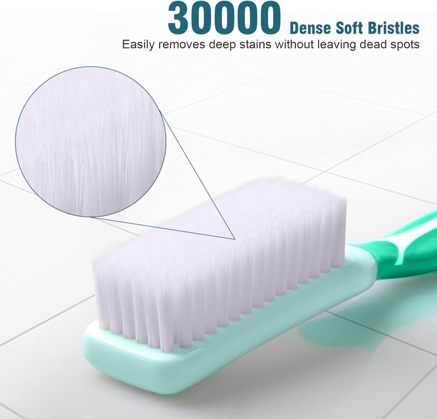 Professional Shoe Brush for Cleaning, Ergonomic Long Handle Shoe Cleaner Brush, Laundry Scrub Brush Sneaker Shoes Cleaning Scrubber with Soft Bristle