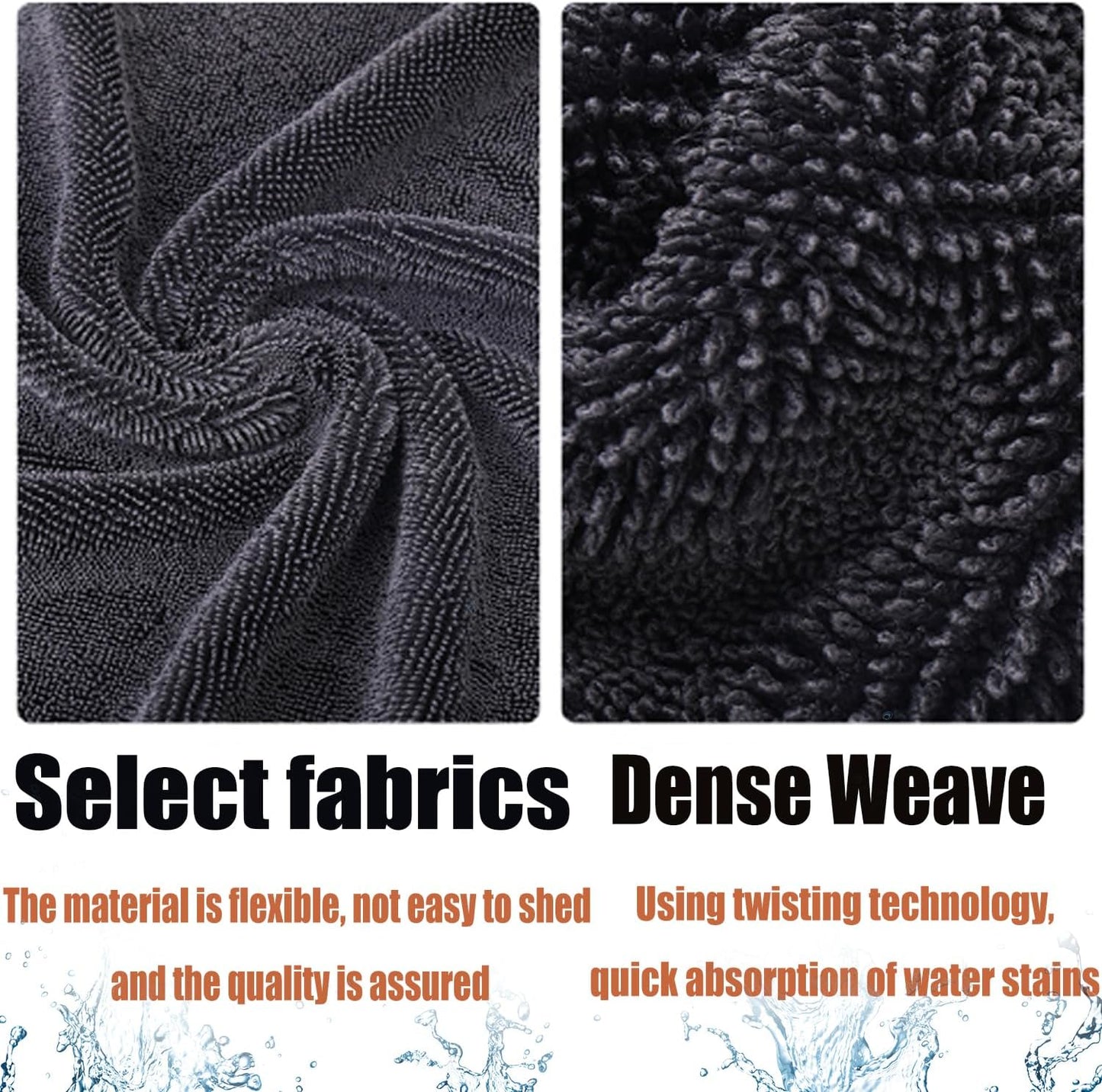 Shiny Wipes Cleaning Cloths for Shower, Bath XXL Drying Towel, Streak Free & Ultra Absorbent Microfiber Towels, Escape The Bathroom Cars Limescale Struggle (3Pcs)