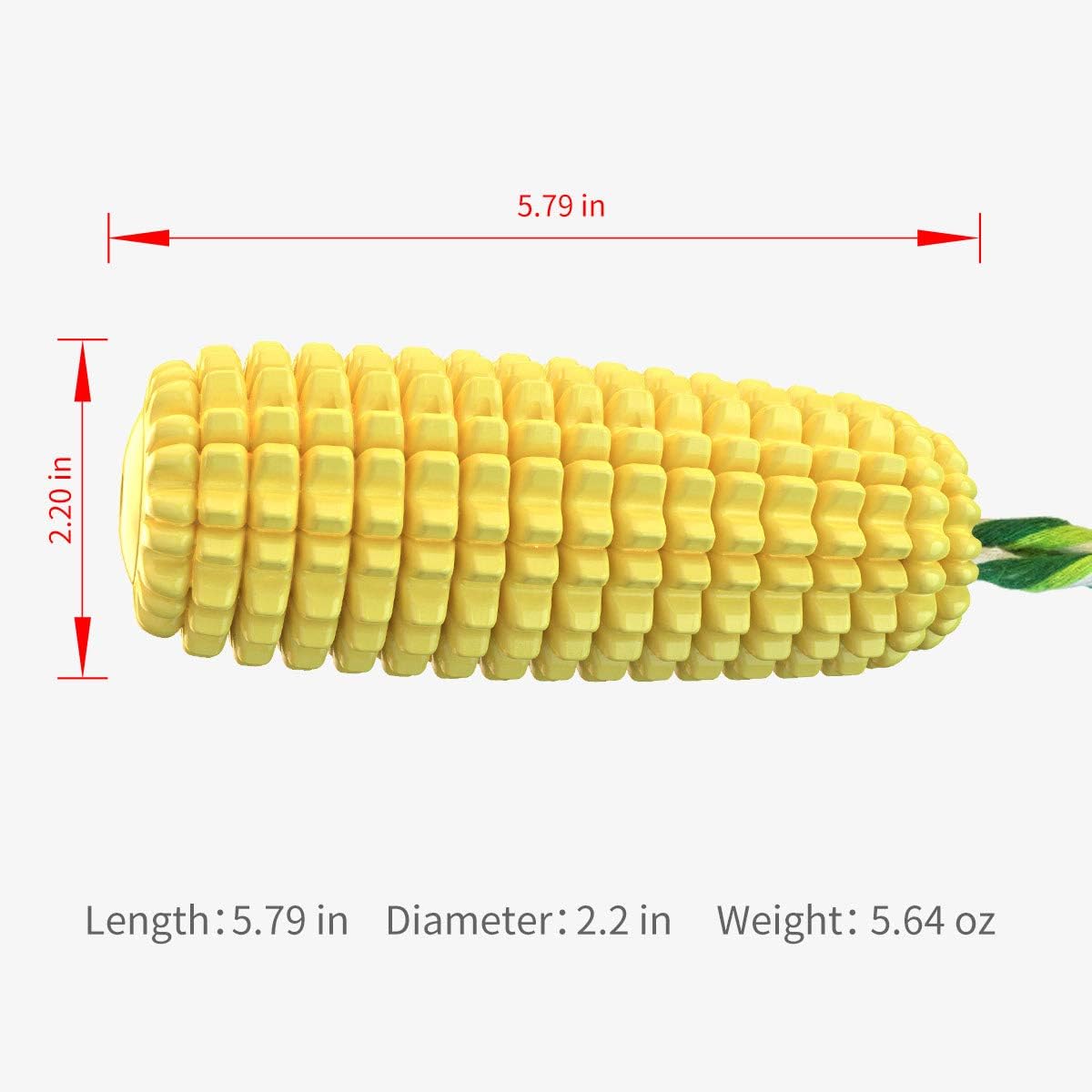 Dog Chew Toys for Aggressive Chewers, Indestructible Tough Durable Squeaky Interactive Dog Toys, Puppy Teeth Chew Corn Stick Toy for Small Medium Large Breed