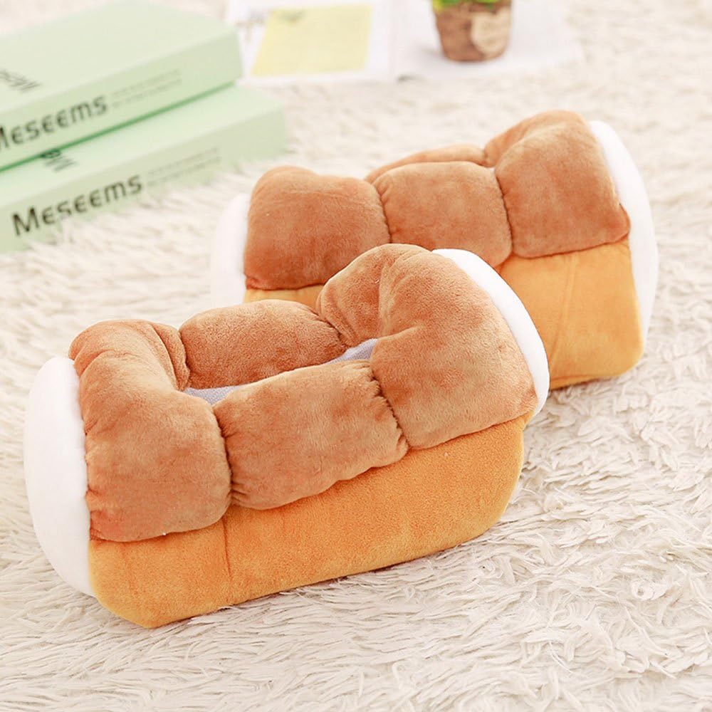 Plush Soft Tissue Case Box Holder - Funny Cute Tissue Box Holder Yellow Simulation Toast Bread Plush Tissue Box for Car,Home,Office