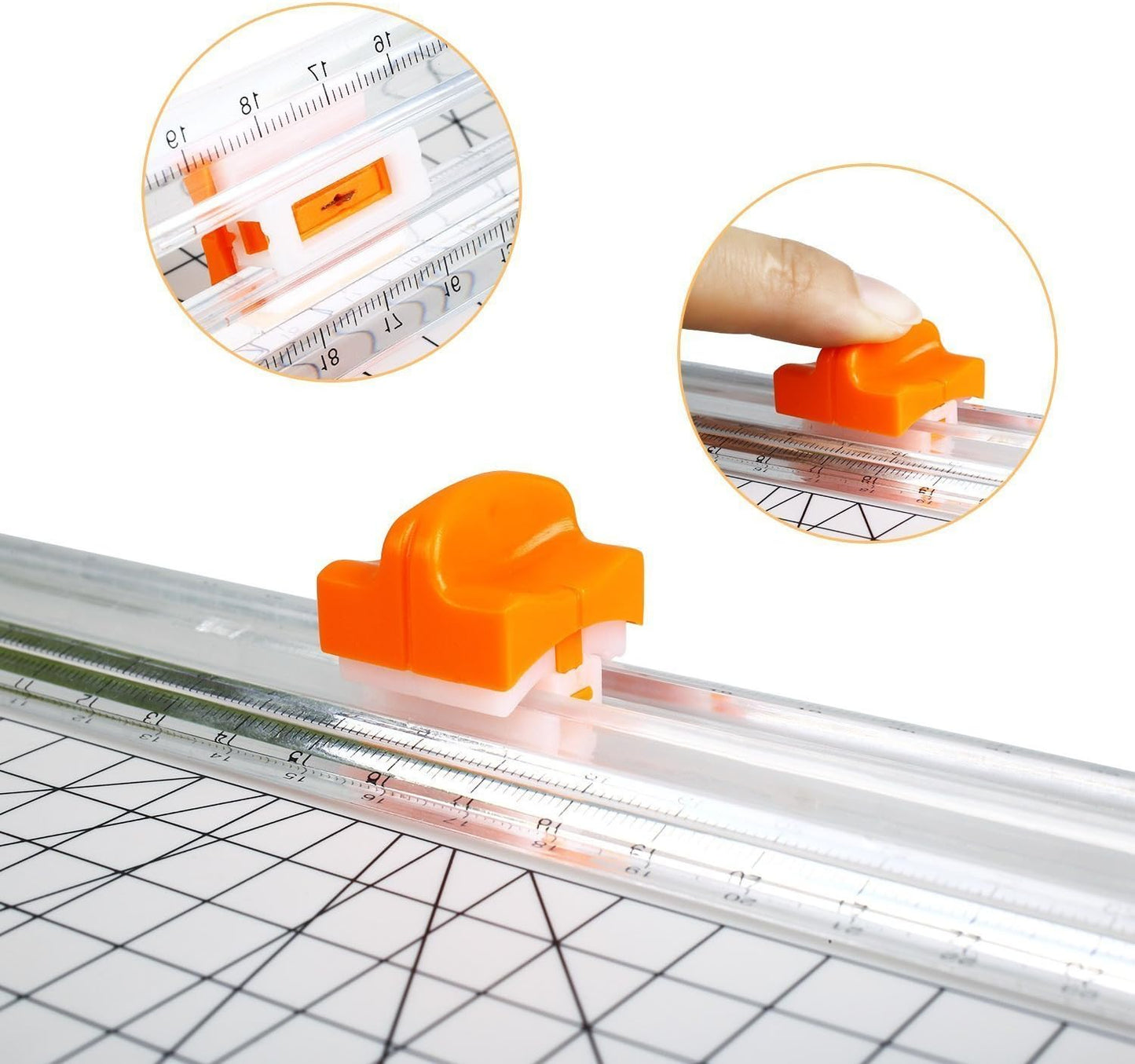 Paper Cutter Replacement Blade with Automatic Security Safeguard Design for A4 Black and White Paper Trimmer (5 Pack)