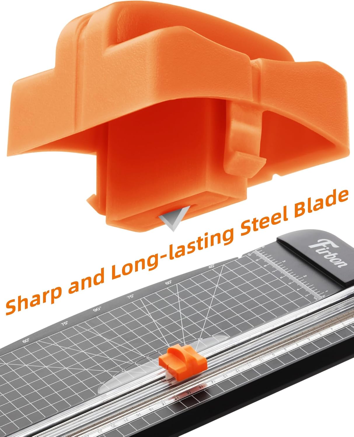 Paper Cutter Replacement Blade with Automatic Security Safeguard Design for A4 Black and White Paper Trimmer (5 Pack)