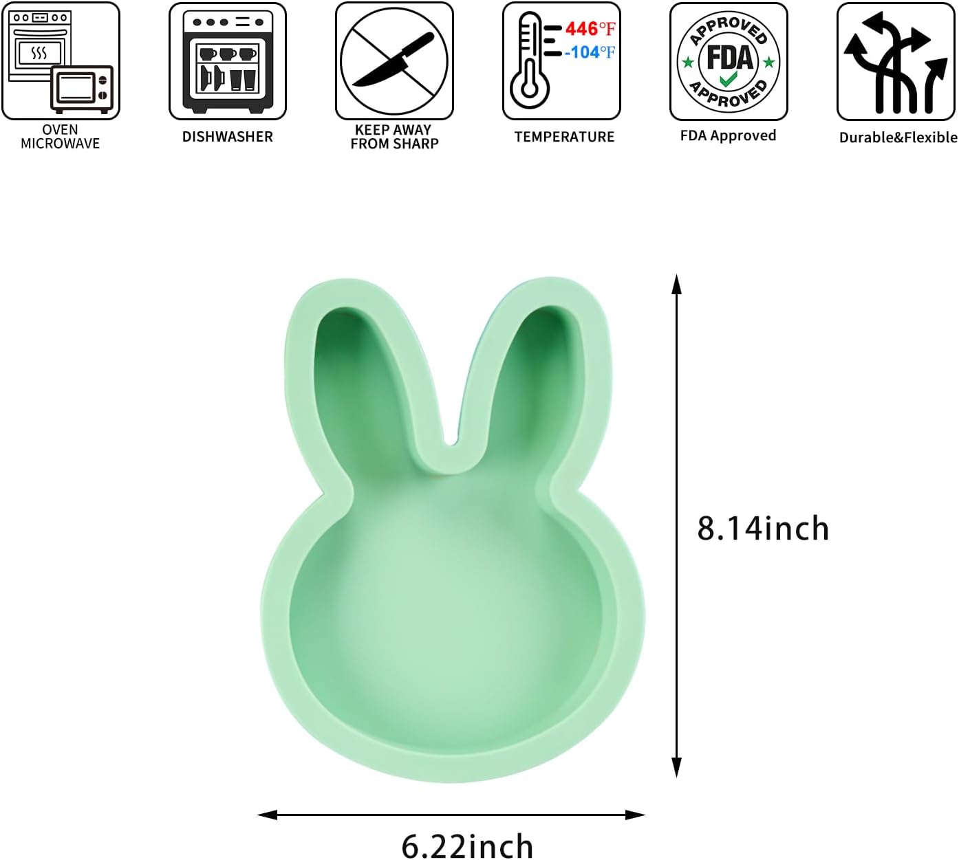 2Pcs Bunny Cake Molds, Rabbit Silicone Layer Cake Pans Sheets, Fondant Pop Cake Pancakes Chocolate Pie Dessert Mould Christmas Birthday Party Kids Children Home Bakery