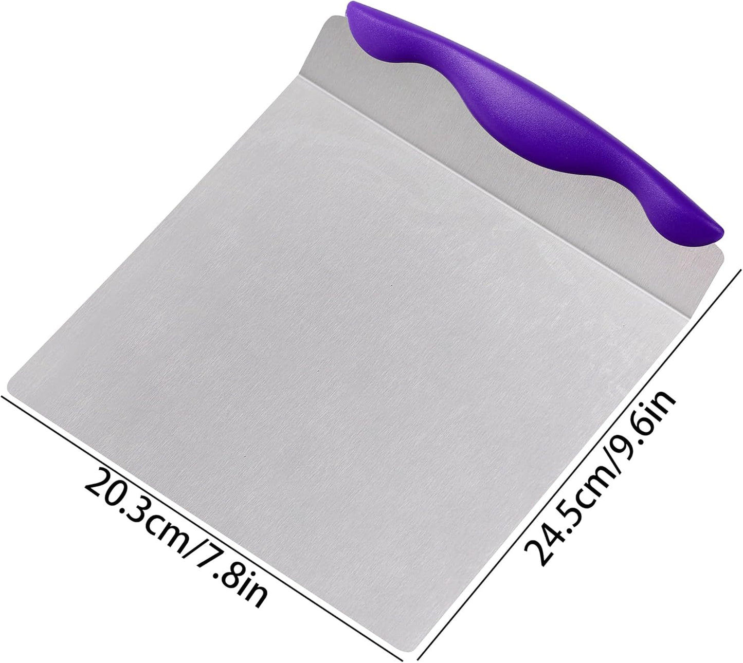 Cake Safe Lifter Stainless Steel Pizza Transfer Shovel Square Cake Tray Moving Plate Tool Cookie Spatula