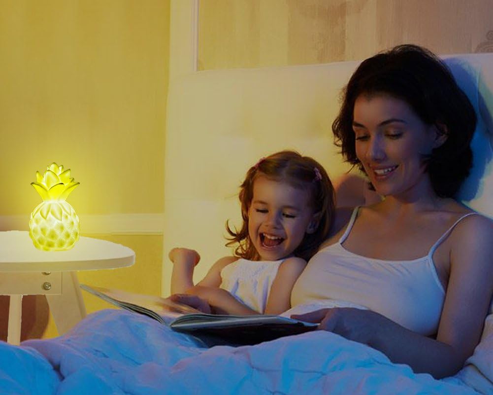 Pineapple Night Lights LED Pineapple Lamp Pineapple Gifts for Girls Teens Pineapple Decor Pineapple Lights Pineapple Decorations for Home Party Living Room Bedroom Valentine's Gifts 3 Pack