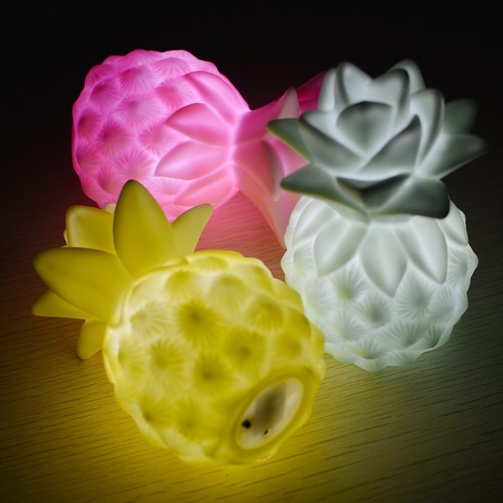 Pineapple Night Lights LED Pineapple Lamp Pineapple Gifts for Girls Teens Pineapple Decor Pineapple Lights Pineapple Decorations for Home Party Living Room Bedroom Valentine's Gifts 3 Pack
