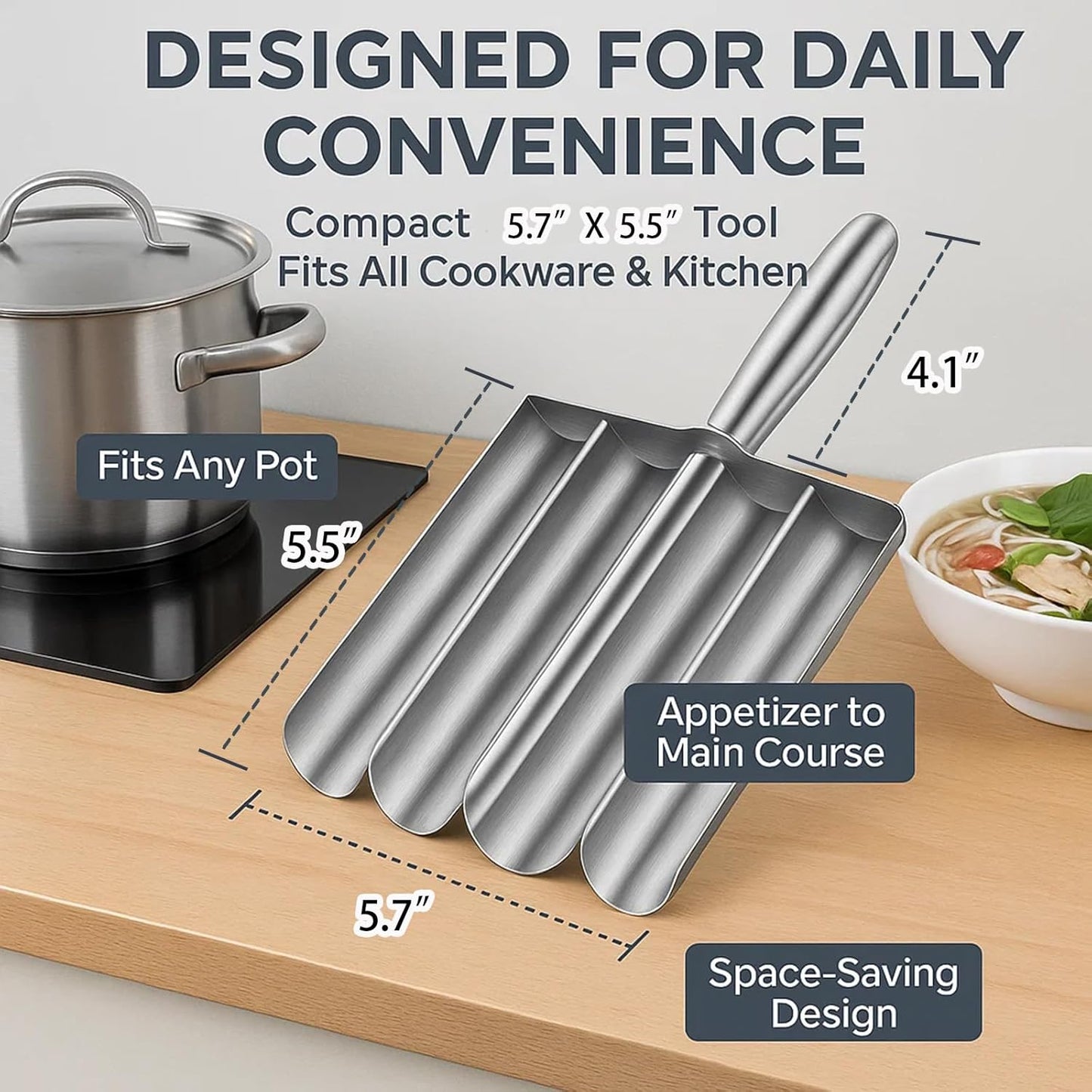 Meatball Maker Tool, 304 Stainless Steel Kitchen Manual Non Stick Meatball Maker, Portable Meatball Spoon Ball Maker Kitchen Restaurant Must Have Meatball Making Set，Home Cooking Tools (4-channel)